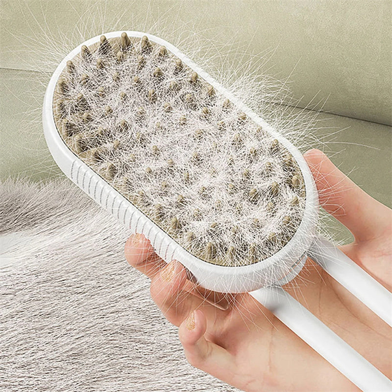 Cat Steam Brush Steamy Dog Brush 3 In 1 Electric Spray Cat Hair